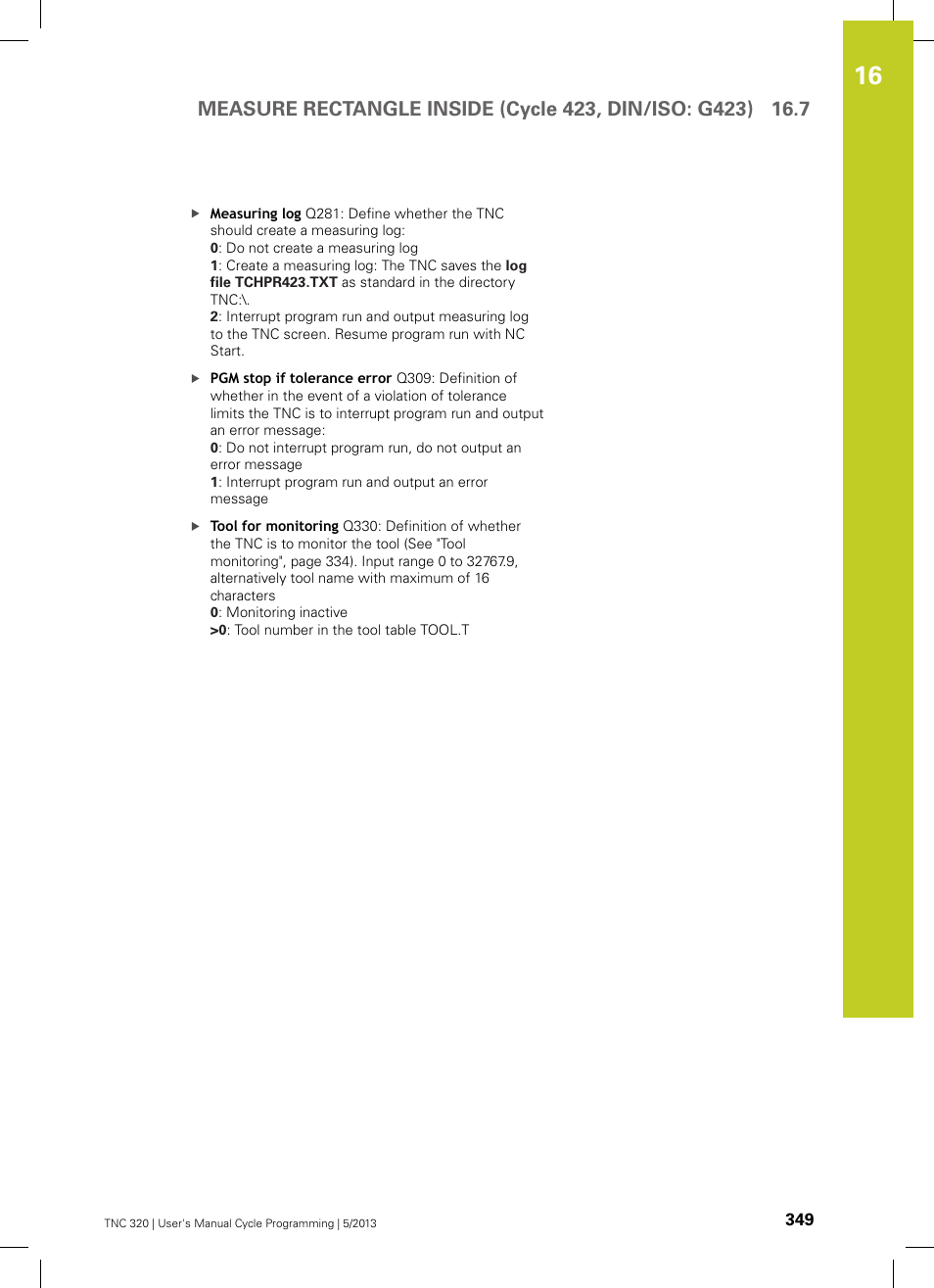 HEIDENHAIN TNC 320 (34055x-06) Cycle programming User Manual | Page 349 / 403