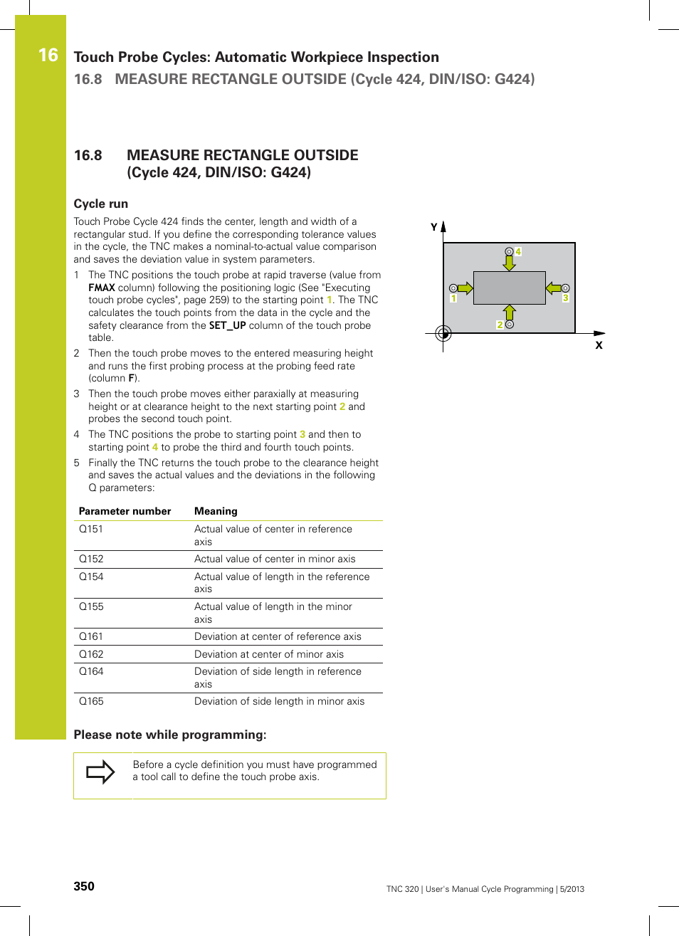 Cycle run, Please note while programming | HEIDENHAIN TNC 320 (34055x-06) Cycle programming User Manual | Page 350 / 403