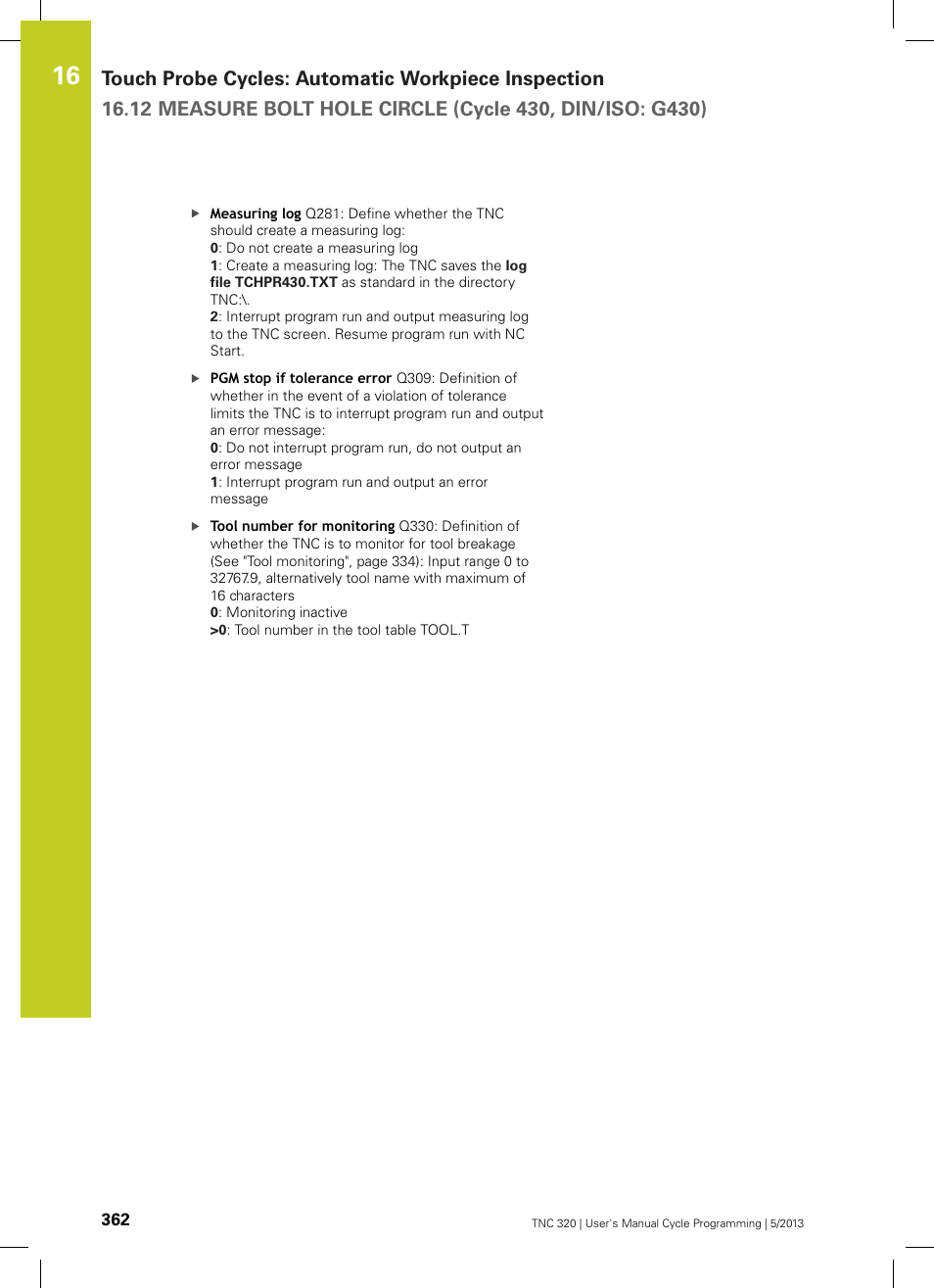 HEIDENHAIN TNC 320 (34055x-06) Cycle programming User Manual | Page 362 / 403