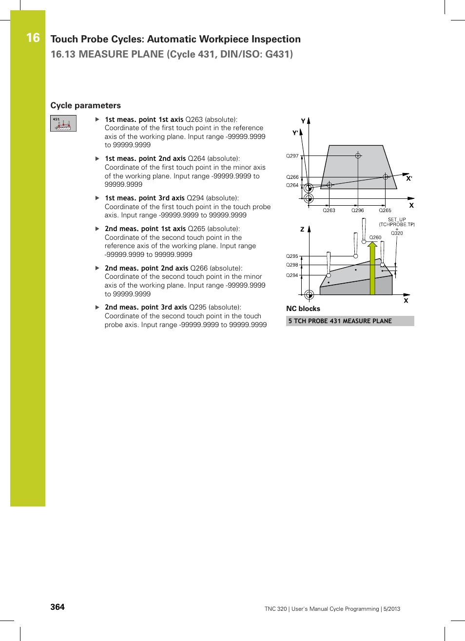 Cycle parameters | HEIDENHAIN TNC 320 (34055x-06) Cycle programming User Manual | Page 364 / 403