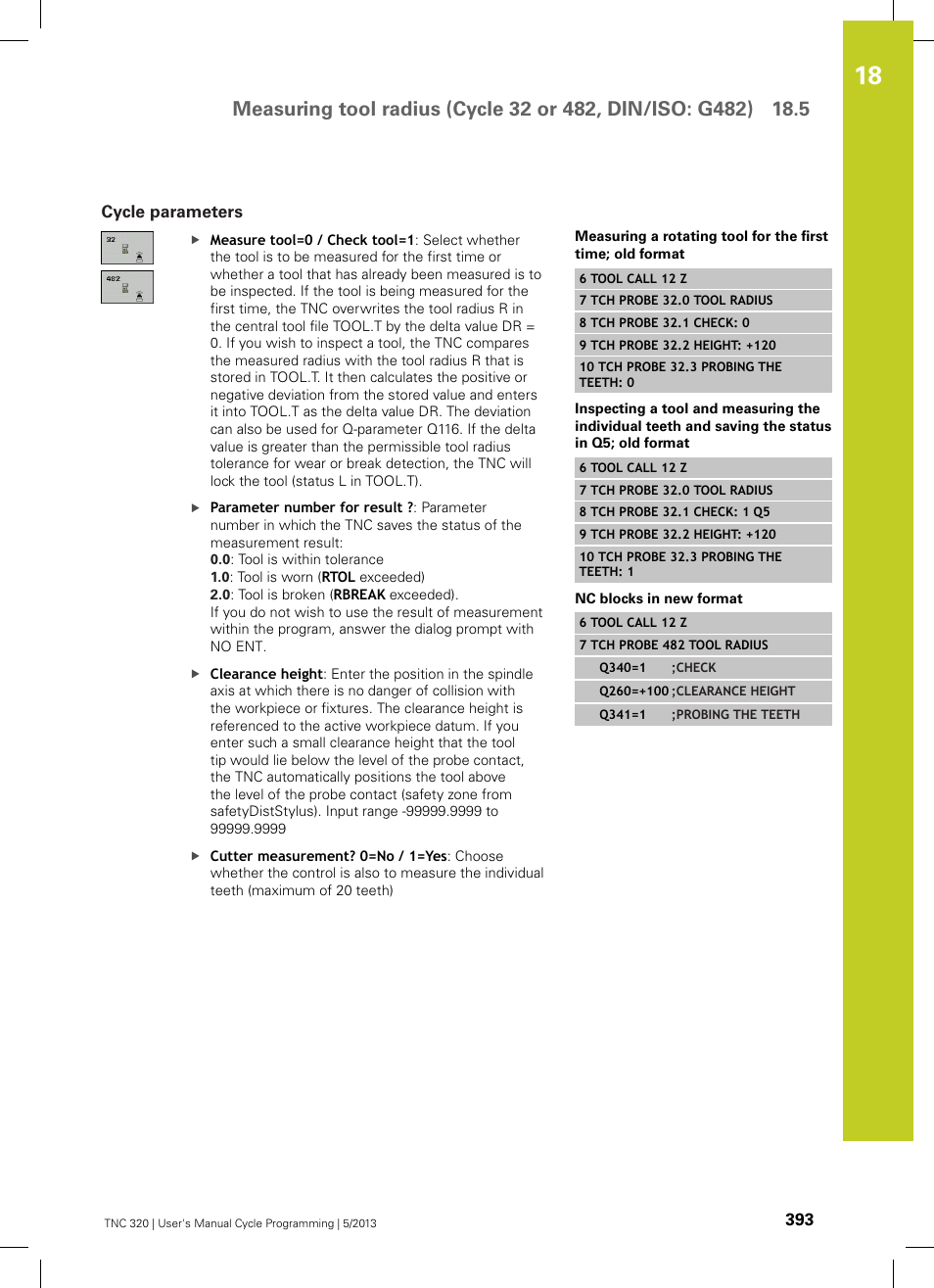 Cycle parameters | HEIDENHAIN TNC 320 (34055x-06) Cycle programming User Manual | Page 393 / 403