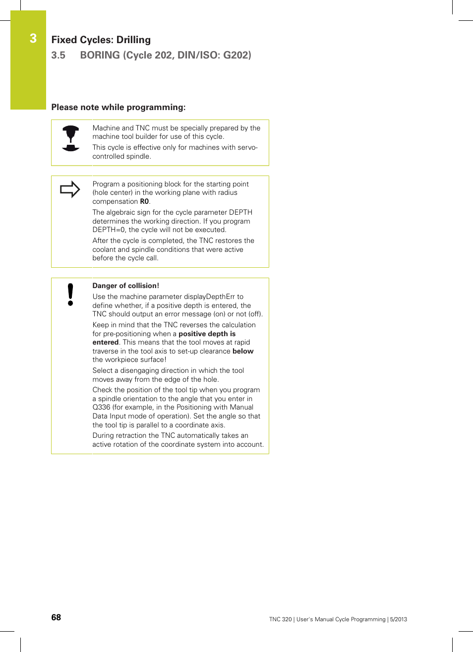 Please note while programming | HEIDENHAIN TNC 320 (34055x-06) Cycle programming User Manual | Page 68 / 403