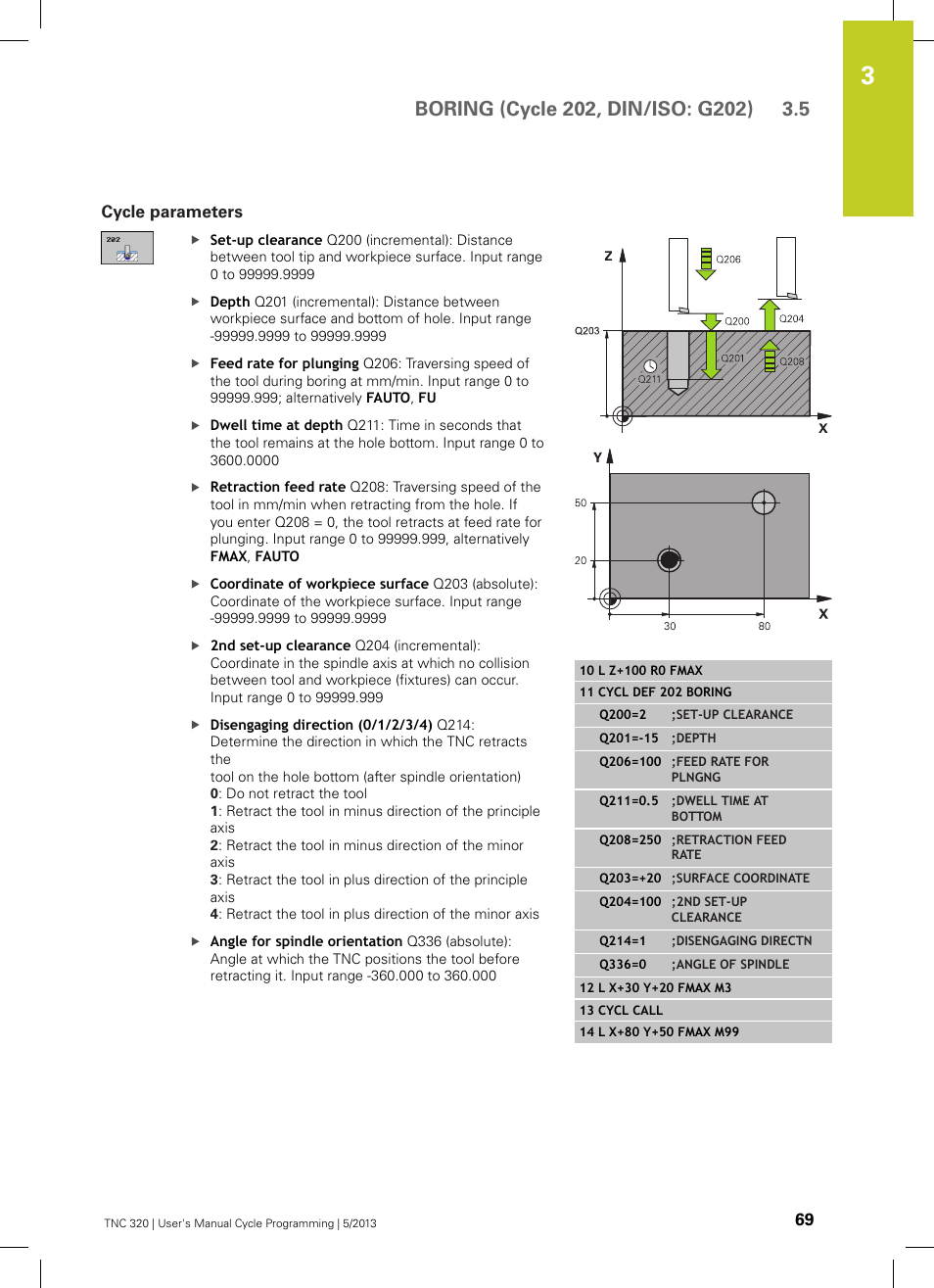 Cycle parameters | HEIDENHAIN TNC 320 (34055x-06) Cycle programming User Manual | Page 69 / 403