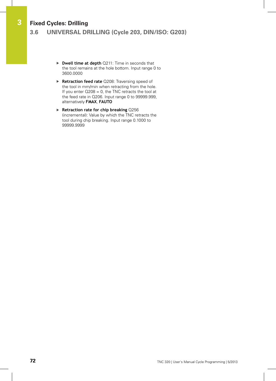 HEIDENHAIN TNC 320 (34055x-06) Cycle programming User Manual | Page 72 / 403