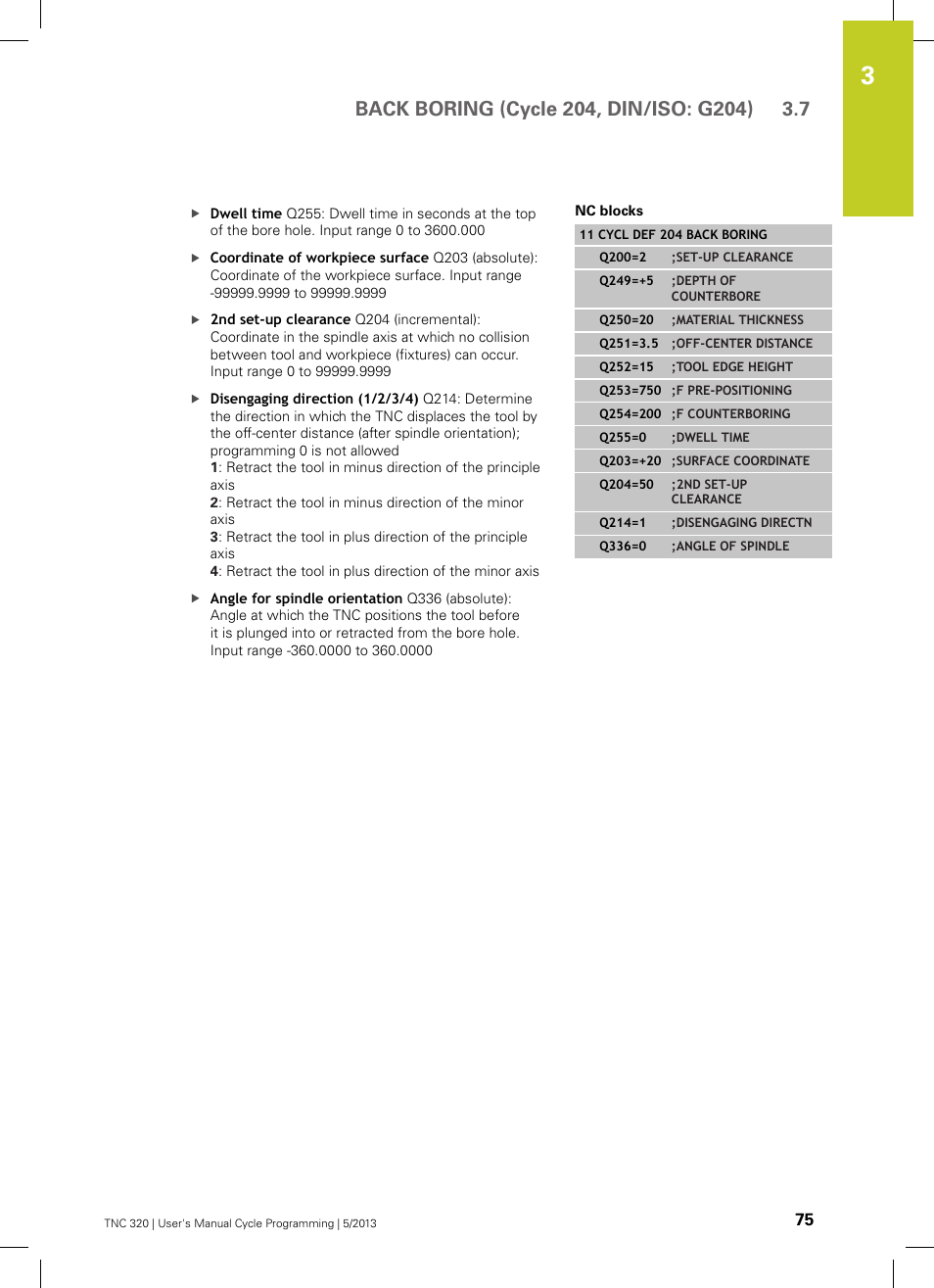 HEIDENHAIN TNC 320 (34055x-06) Cycle programming User Manual | Page 75 / 403