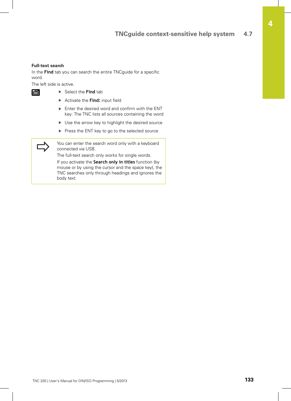 Tncguide context-sensitive help system 4.7 | HEIDENHAIN TNC 320 (34055x-06) ISO programming User Manual | Page 133 / 509