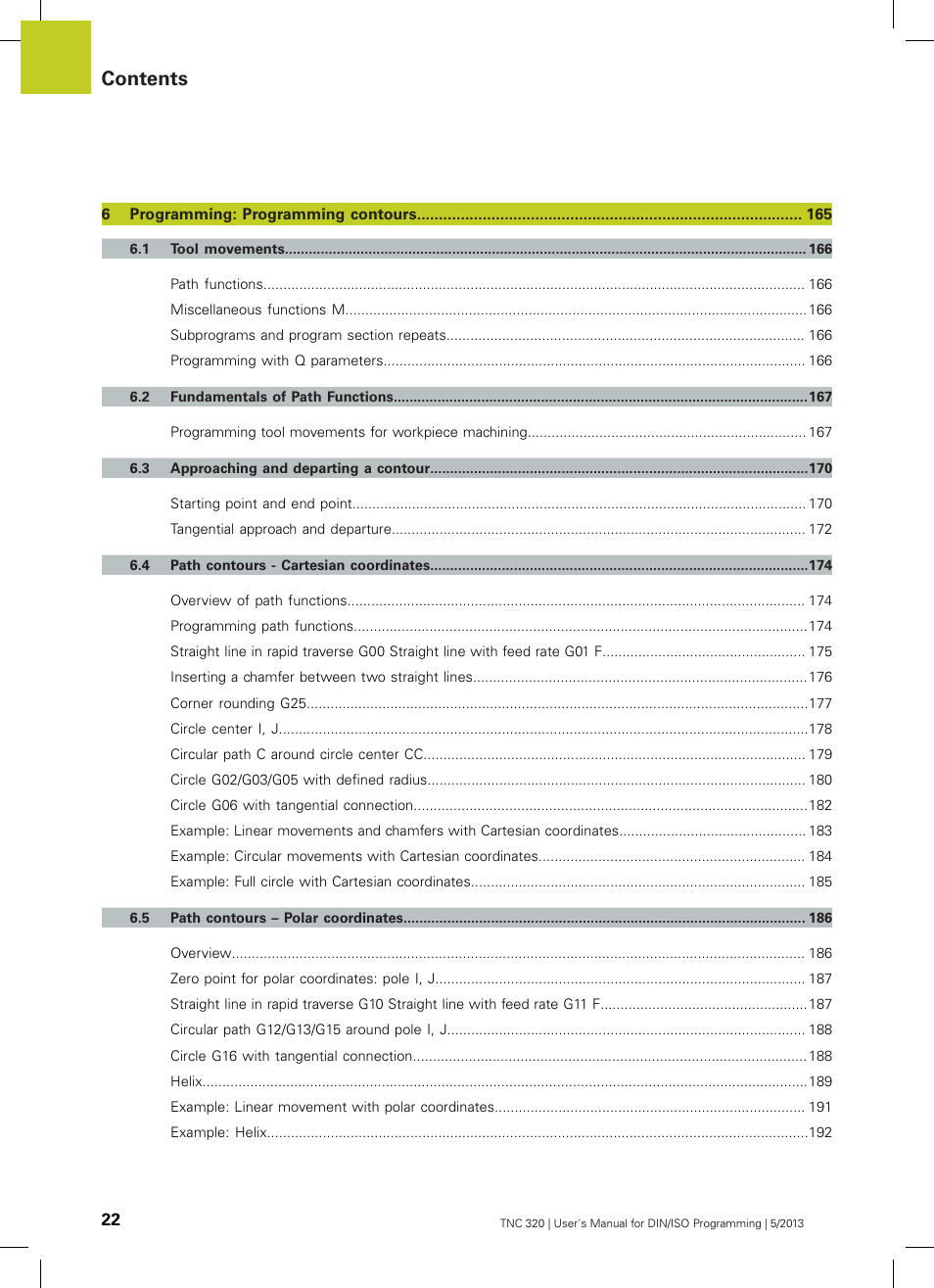 HEIDENHAIN TNC 320 (34055x-06) ISO programming User Manual | Page 22 / 509