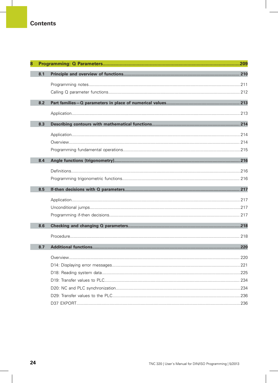 HEIDENHAIN TNC 320 (34055x-06) ISO programming User Manual | Page 24 / 509