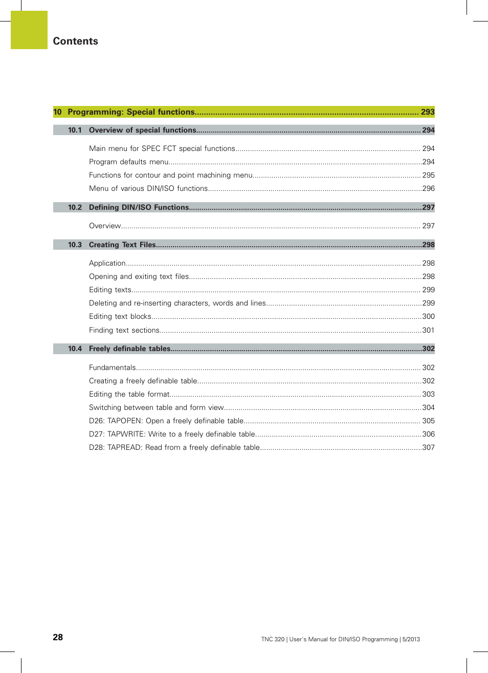 HEIDENHAIN TNC 320 (34055x-06) ISO programming User Manual | Page 28 / 509