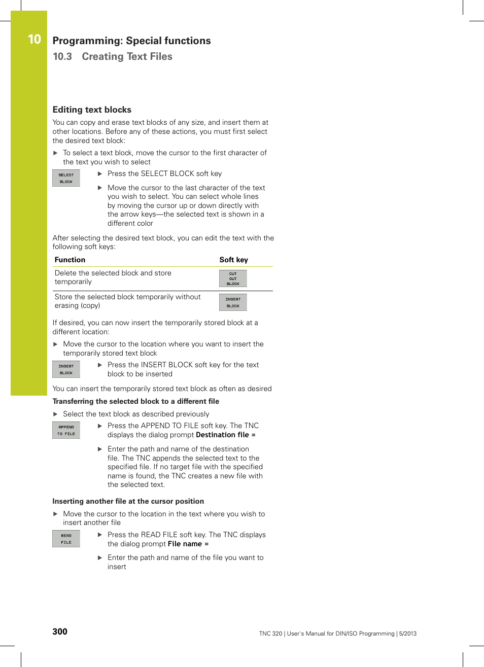Editing text blocks | HEIDENHAIN TNC 320 (34055x-06) ISO programming User Manual | Page 300 / 509