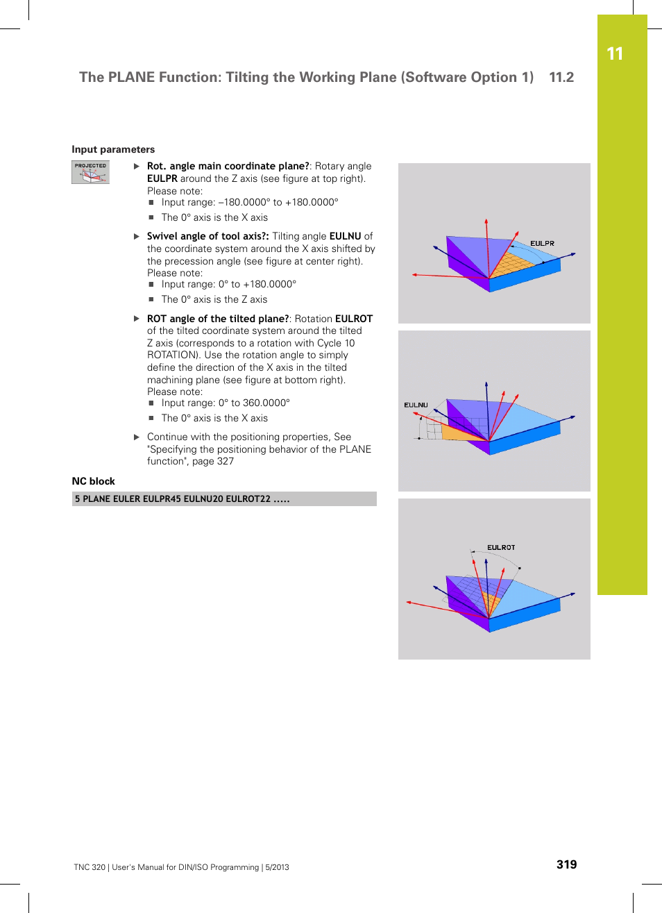 HEIDENHAIN TNC 320 (34055x-06) ISO programming User Manual | Page 319 / 509