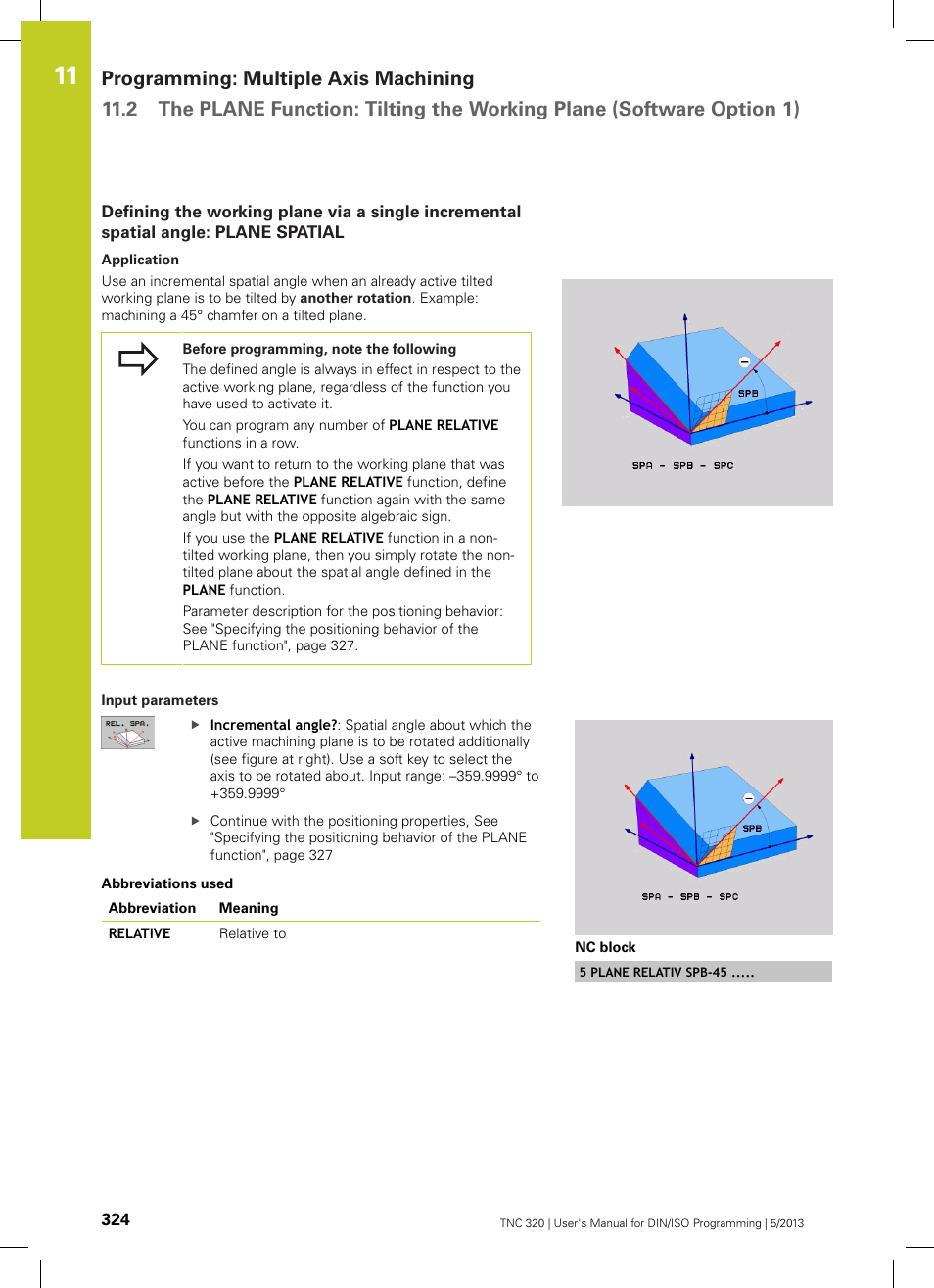 HEIDENHAIN TNC 320 (34055x-06) ISO programming User Manual | Page 324 / 509