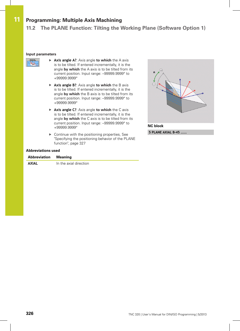 HEIDENHAIN TNC 320 (34055x-06) ISO programming User Manual | Page 326 / 509