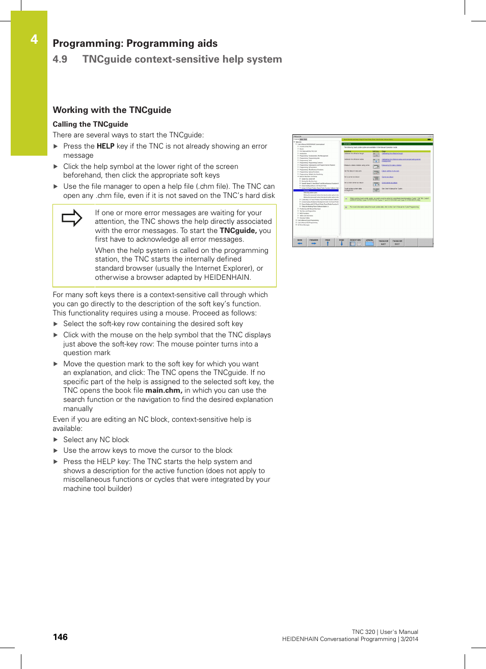 Working with the tncguide | HEIDENHAIN TNC 320 (77185x-01) User Manual | Page 146 / 581