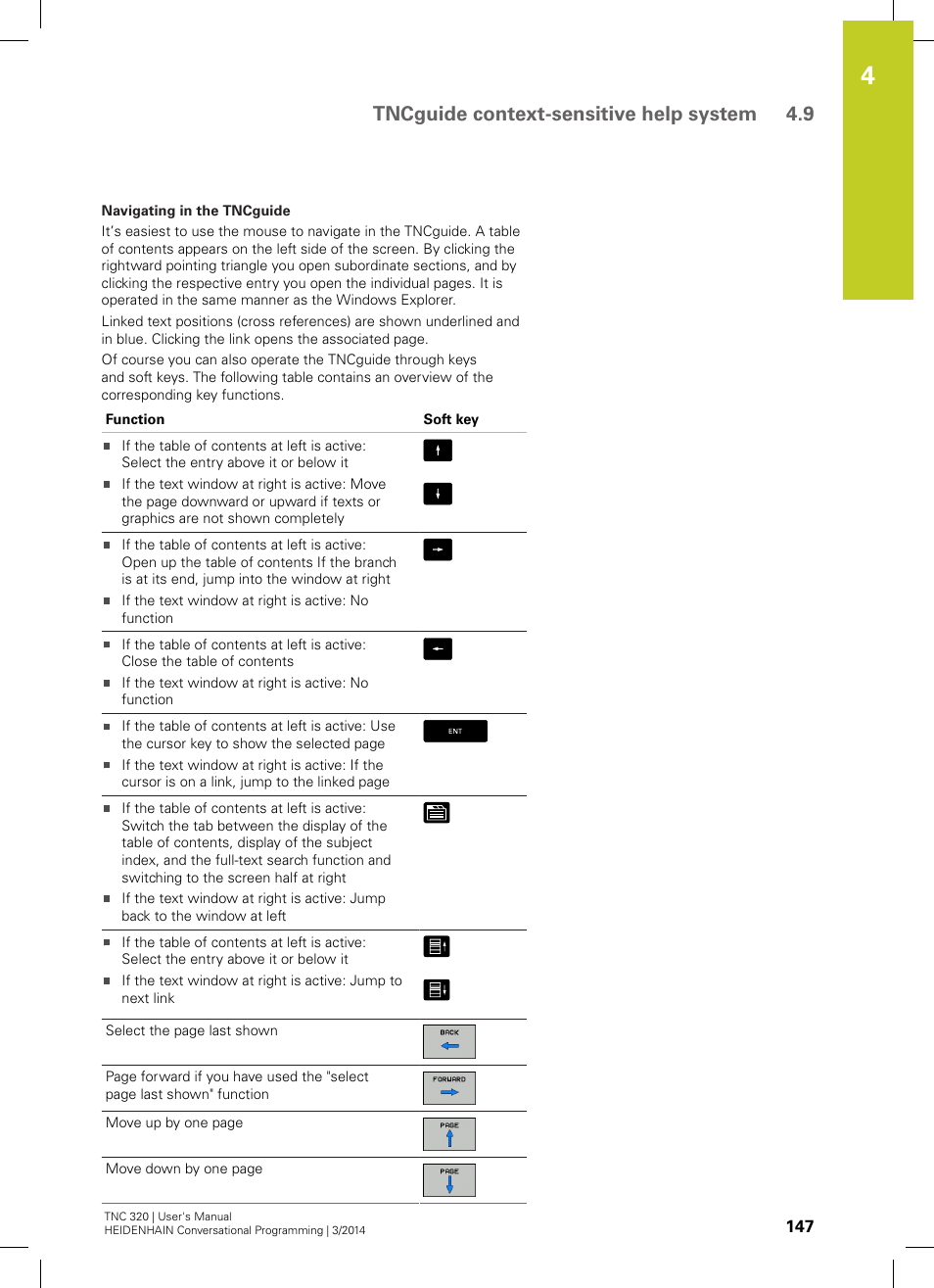 Tncguide context-sensitive help system 4.9 | HEIDENHAIN TNC 320 (77185x-01) User Manual | Page 147 / 581