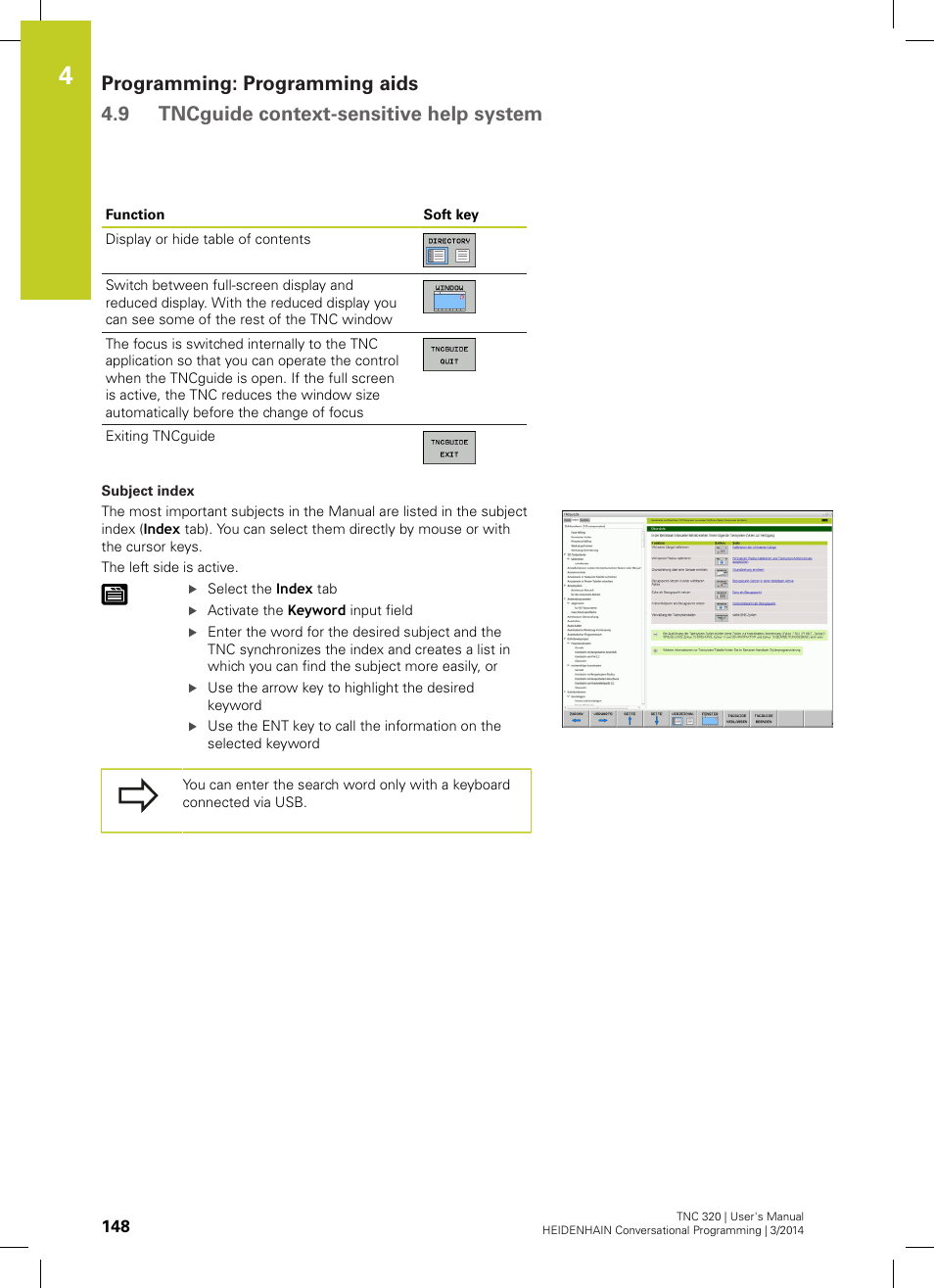 HEIDENHAIN TNC 320 (77185x-01) User Manual | Page 148 / 581