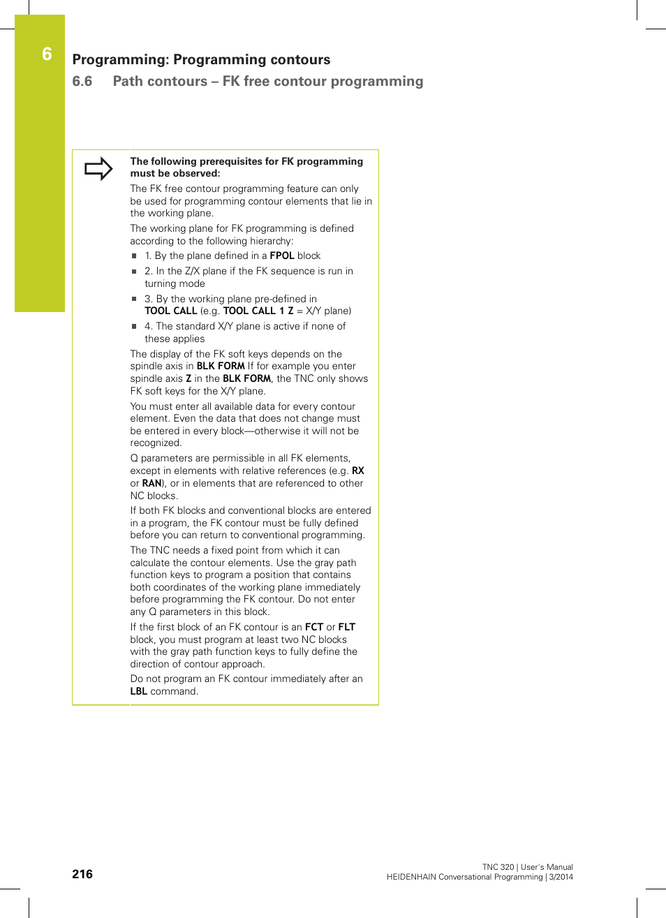 HEIDENHAIN TNC 320 (77185x-01) User Manual | Page 216 / 581