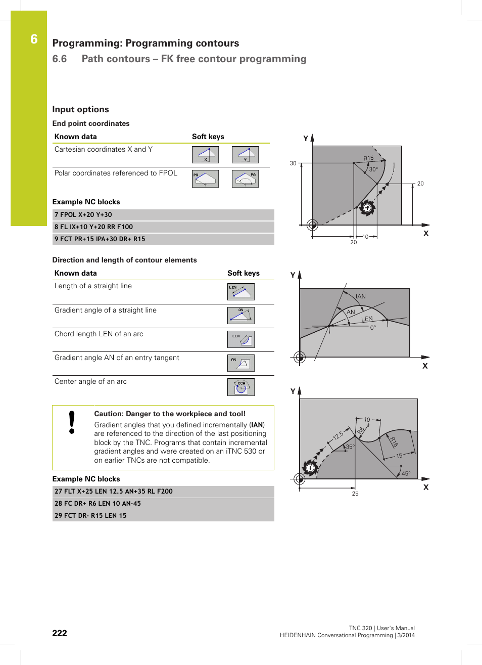 Input options | HEIDENHAIN TNC 320 (77185x-01) User Manual | Page 222 / 581