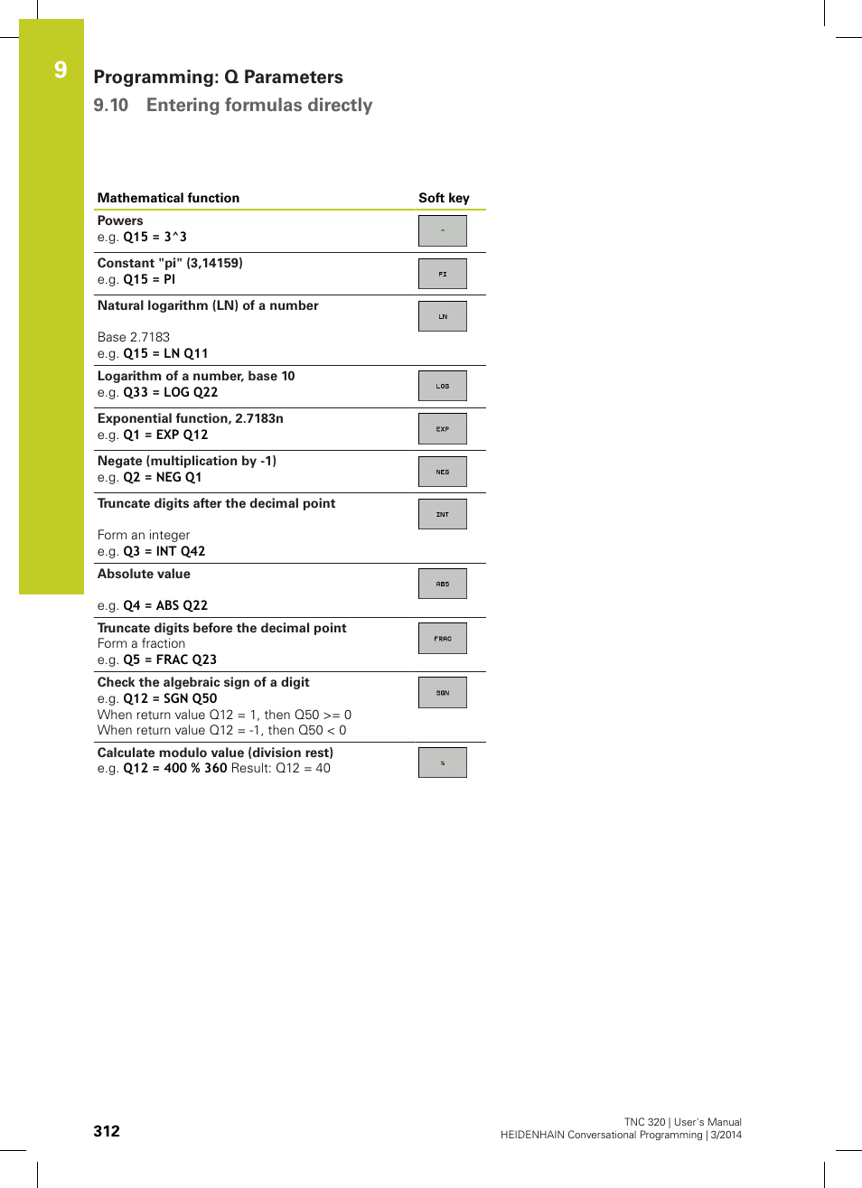 HEIDENHAIN TNC 320 (77185x-01) User Manual | Page 312 / 581