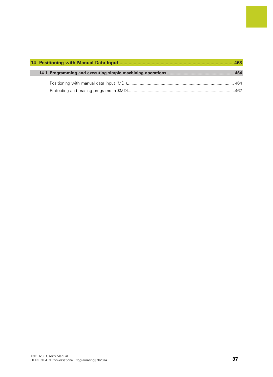 HEIDENHAIN TNC 320 (77185x-01) User Manual | Page 37 / 581