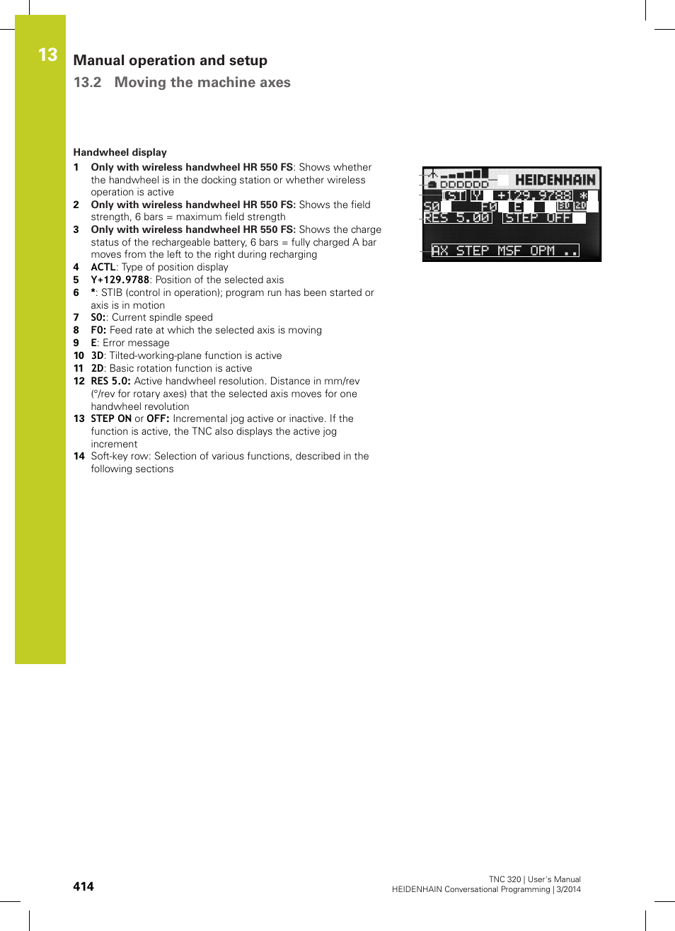 HEIDENHAIN TNC 320 (77185x-01) User Manual | Page 414 / 581