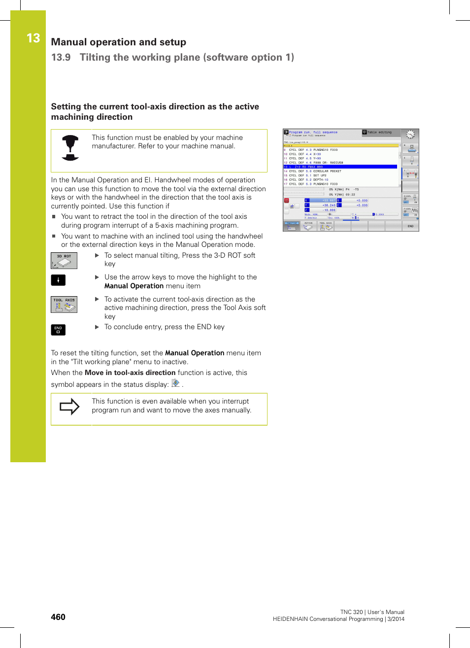 HEIDENHAIN TNC 320 (77185x-01) User Manual | Page 460 / 581