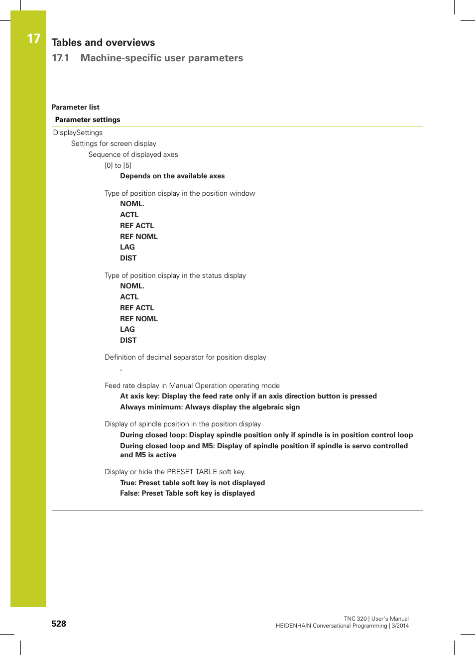 HEIDENHAIN TNC 320 (77185x-01) User Manual | Page 528 / 581