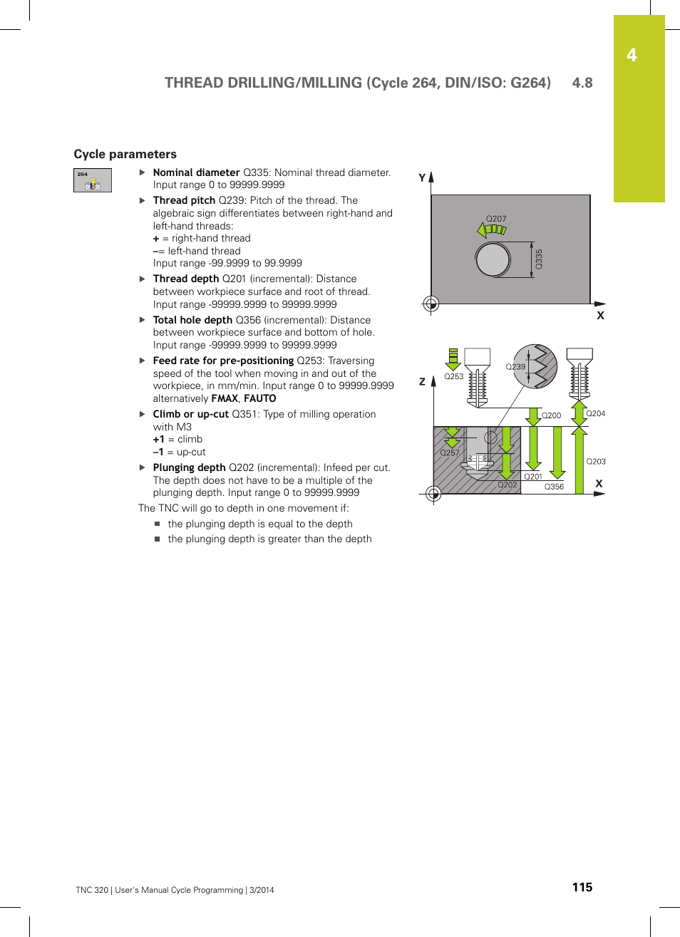 Cycle parameters | HEIDENHAIN TNC 320 (77185x-01) Cycle programming User Manual | Page 115 / 445