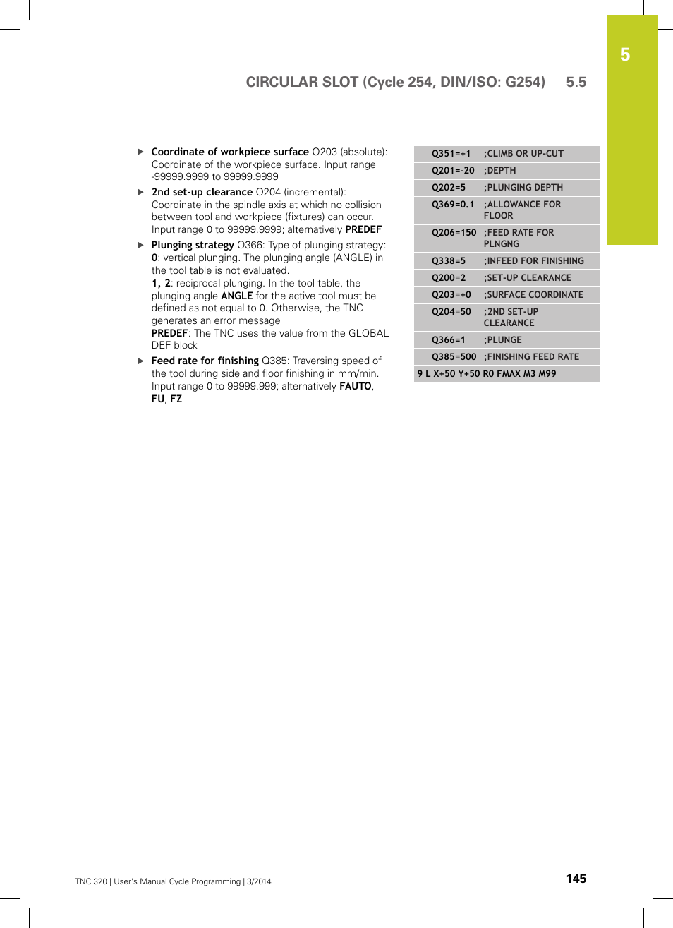 HEIDENHAIN TNC 320 (77185x-01) Cycle programming User Manual | Page 145 / 445