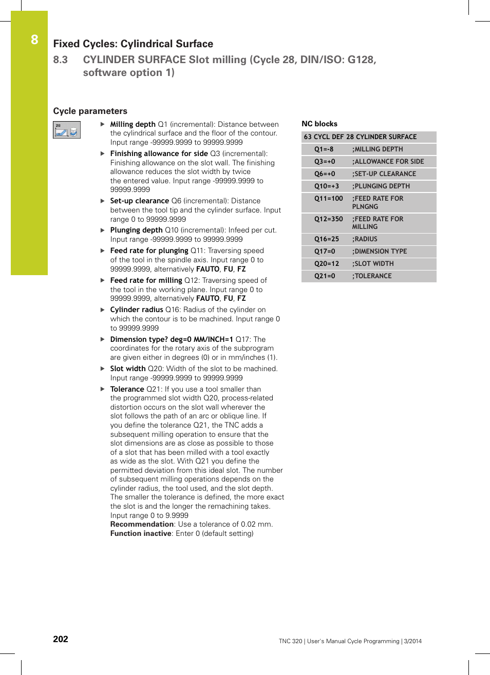 Cycle parameters | HEIDENHAIN TNC 320 (77185x-01) Cycle programming User Manual | Page 202 / 445