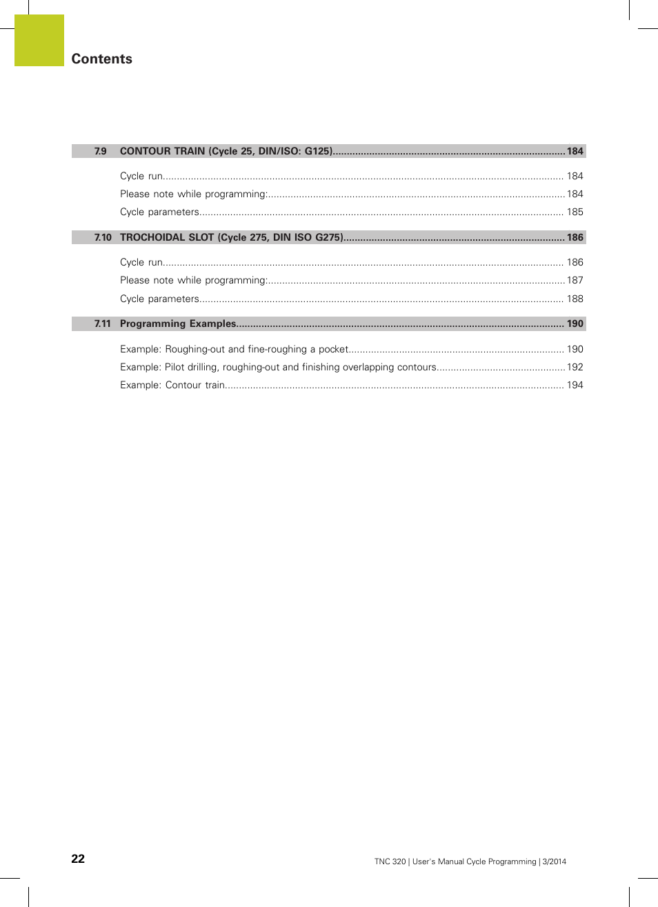 HEIDENHAIN TNC 320 (77185x-01) Cycle programming User Manual | Page 22 / 445