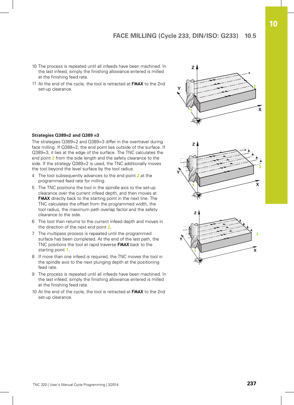 HEIDENHAIN TNC 320 (77185x-01) Cycle programming User Manual | Page 237 / 445