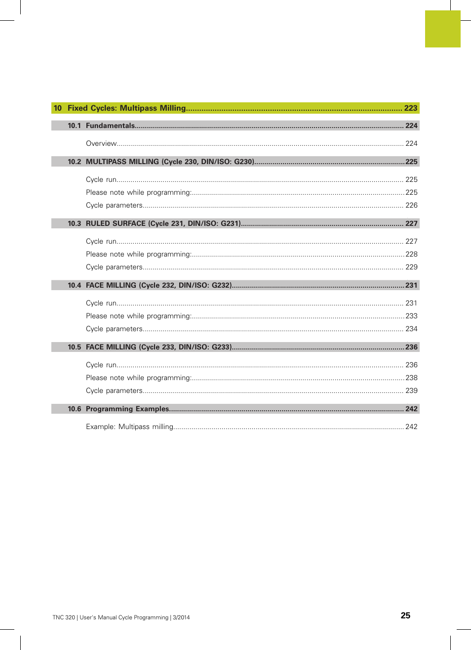 HEIDENHAIN TNC 320 (77185x-01) Cycle programming User Manual | Page 25 / 445