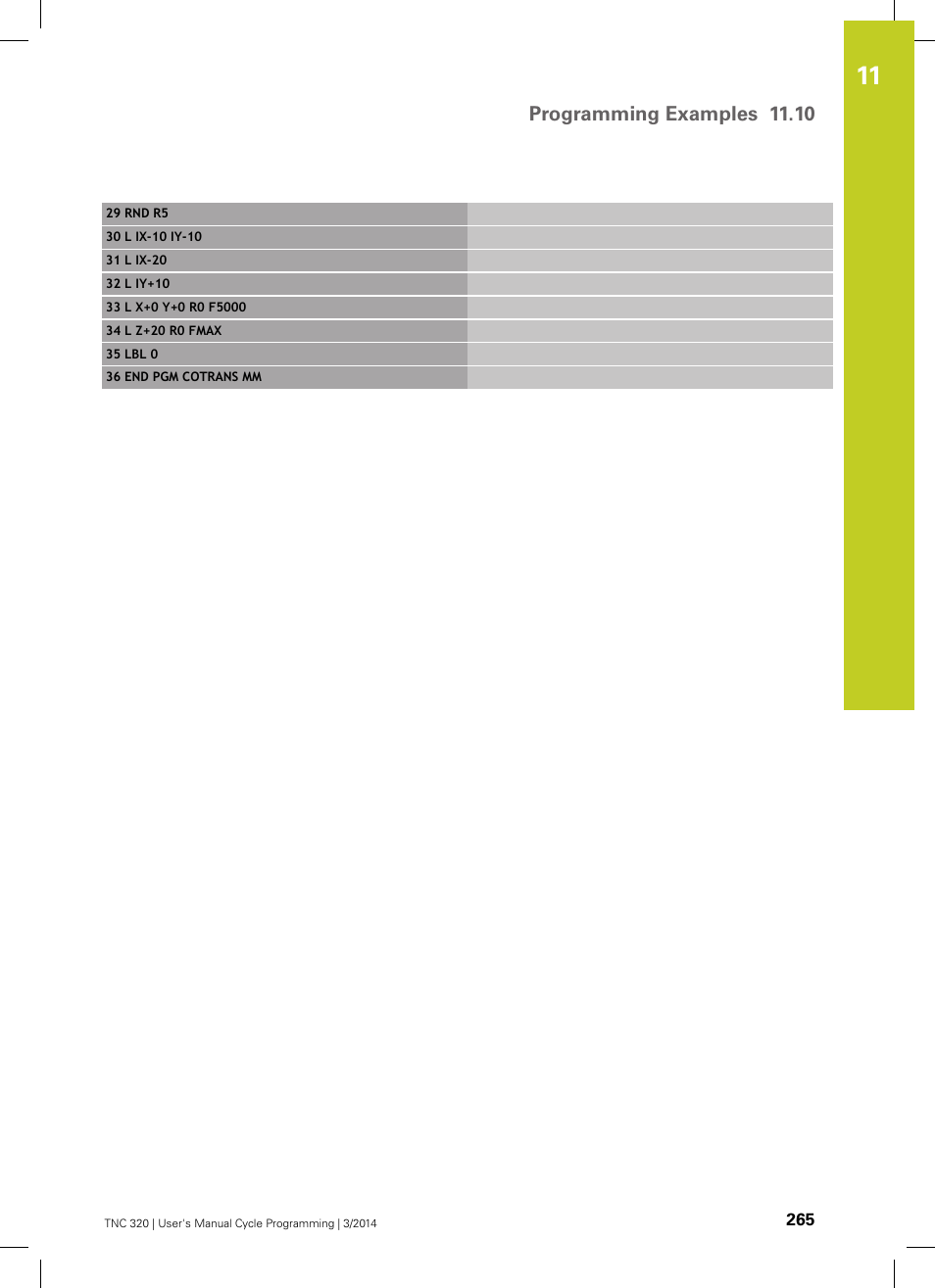HEIDENHAIN TNC 320 (77185x-01) Cycle programming User Manual | Page 265 / 445
