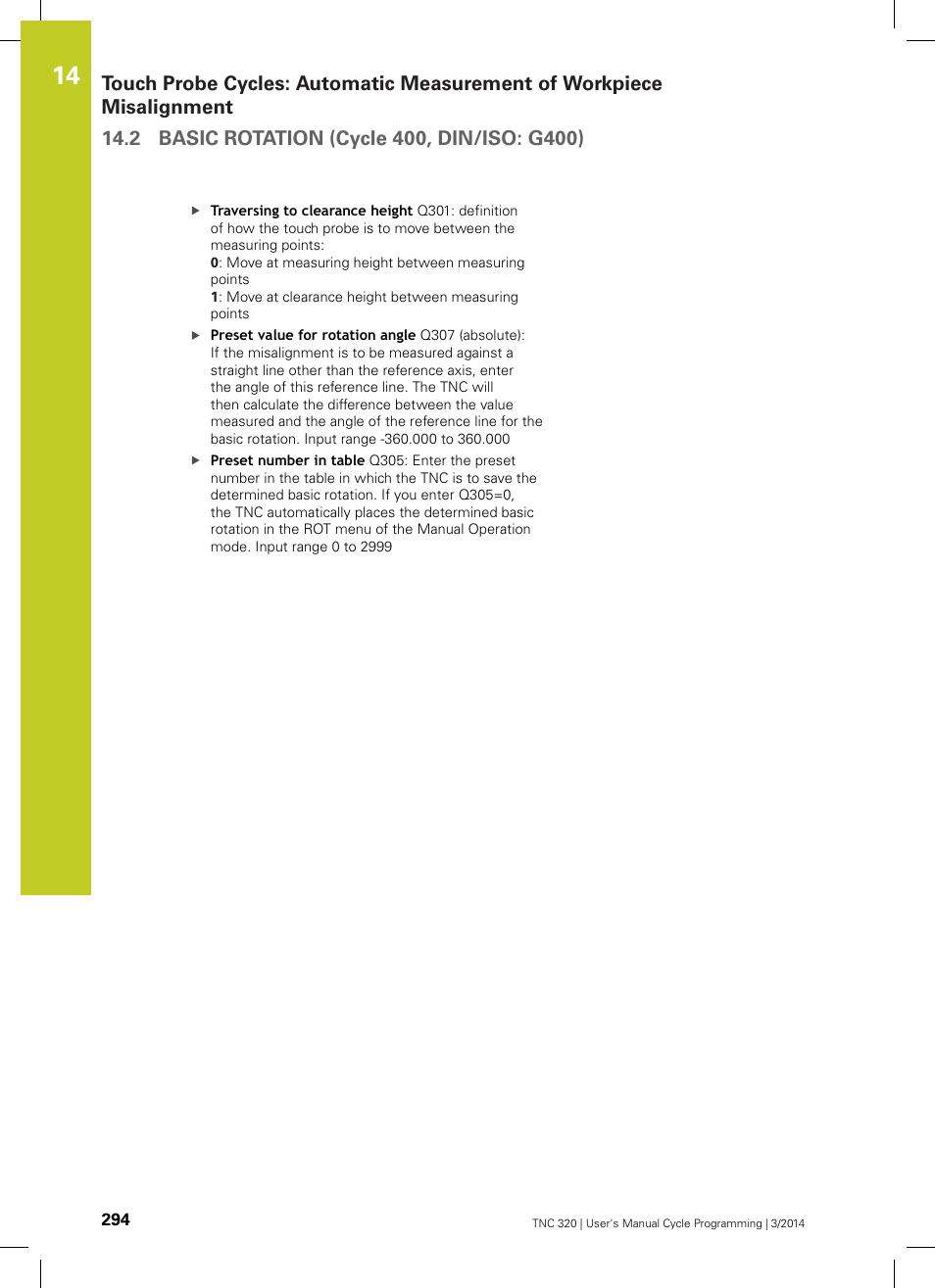 HEIDENHAIN TNC 320 (77185x-01) Cycle programming User Manual | Page 294 / 445