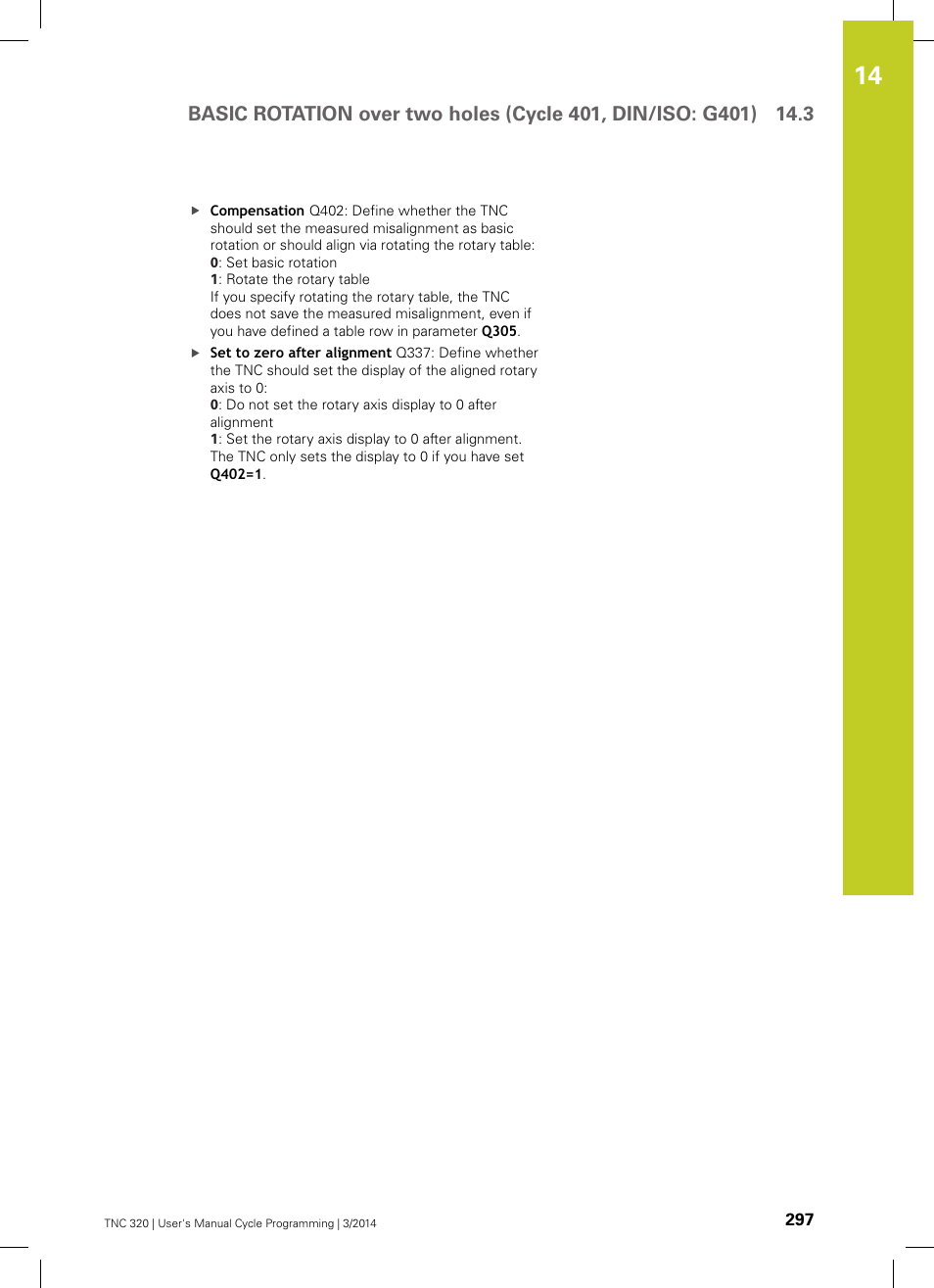 HEIDENHAIN TNC 320 (77185x-01) Cycle programming User Manual | Page 297 / 445