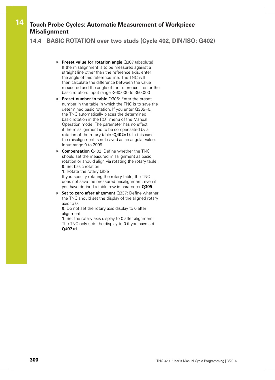 HEIDENHAIN TNC 320 (77185x-01) Cycle programming User Manual | Page 300 / 445