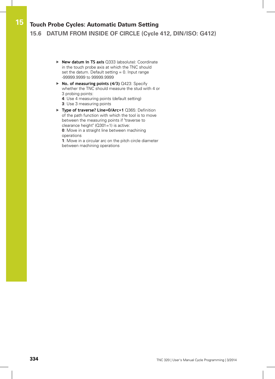 HEIDENHAIN TNC 320 (77185x-01) Cycle programming User Manual | Page 334 / 445