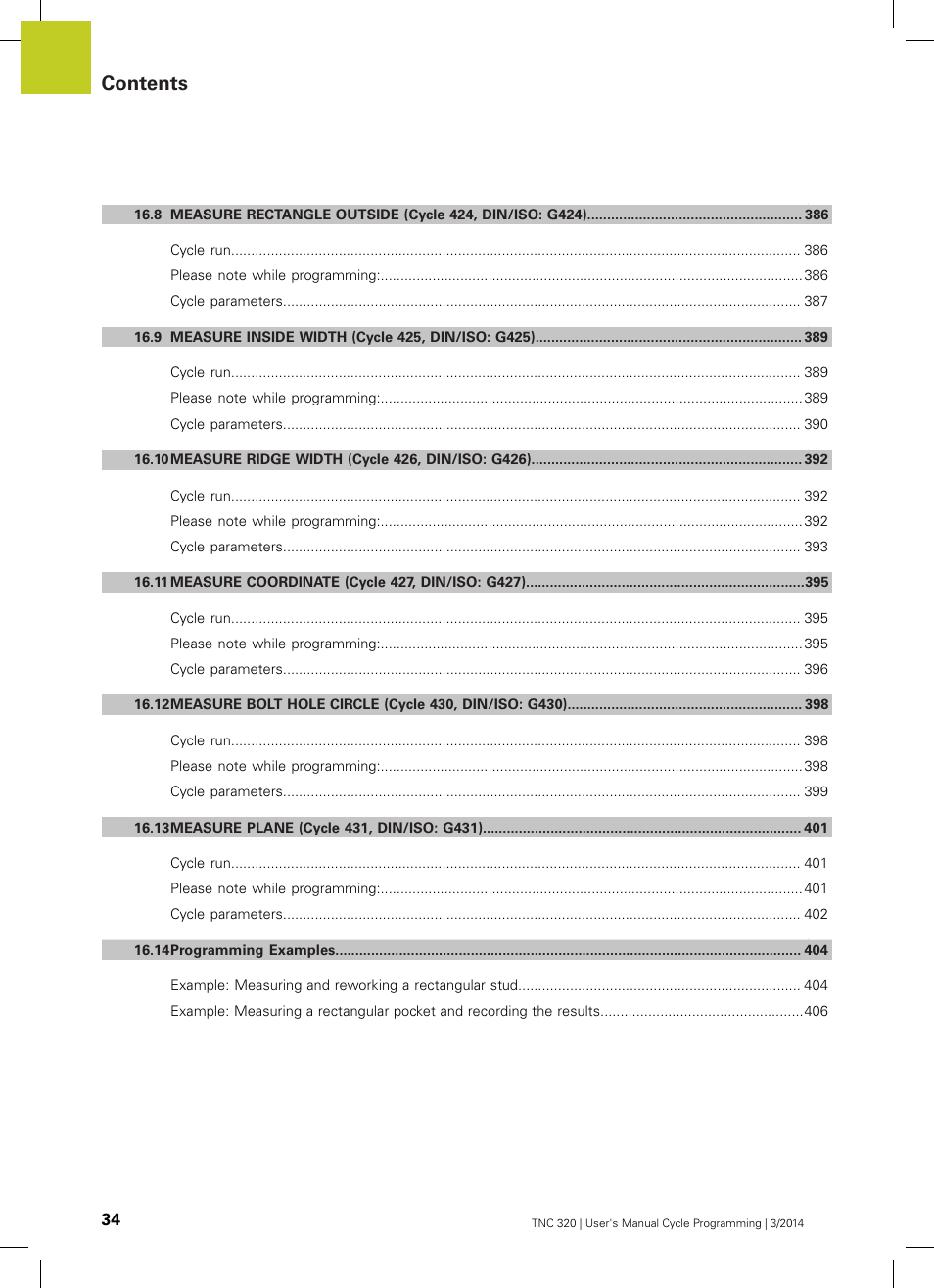 HEIDENHAIN TNC 320 (77185x-01) Cycle programming User Manual | Page 34 / 445