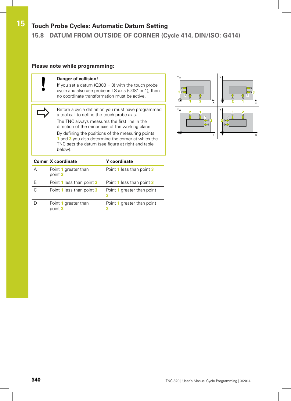 Please note while programming | HEIDENHAIN TNC 320 (77185x-01) Cycle programming User Manual | Page 340 / 445