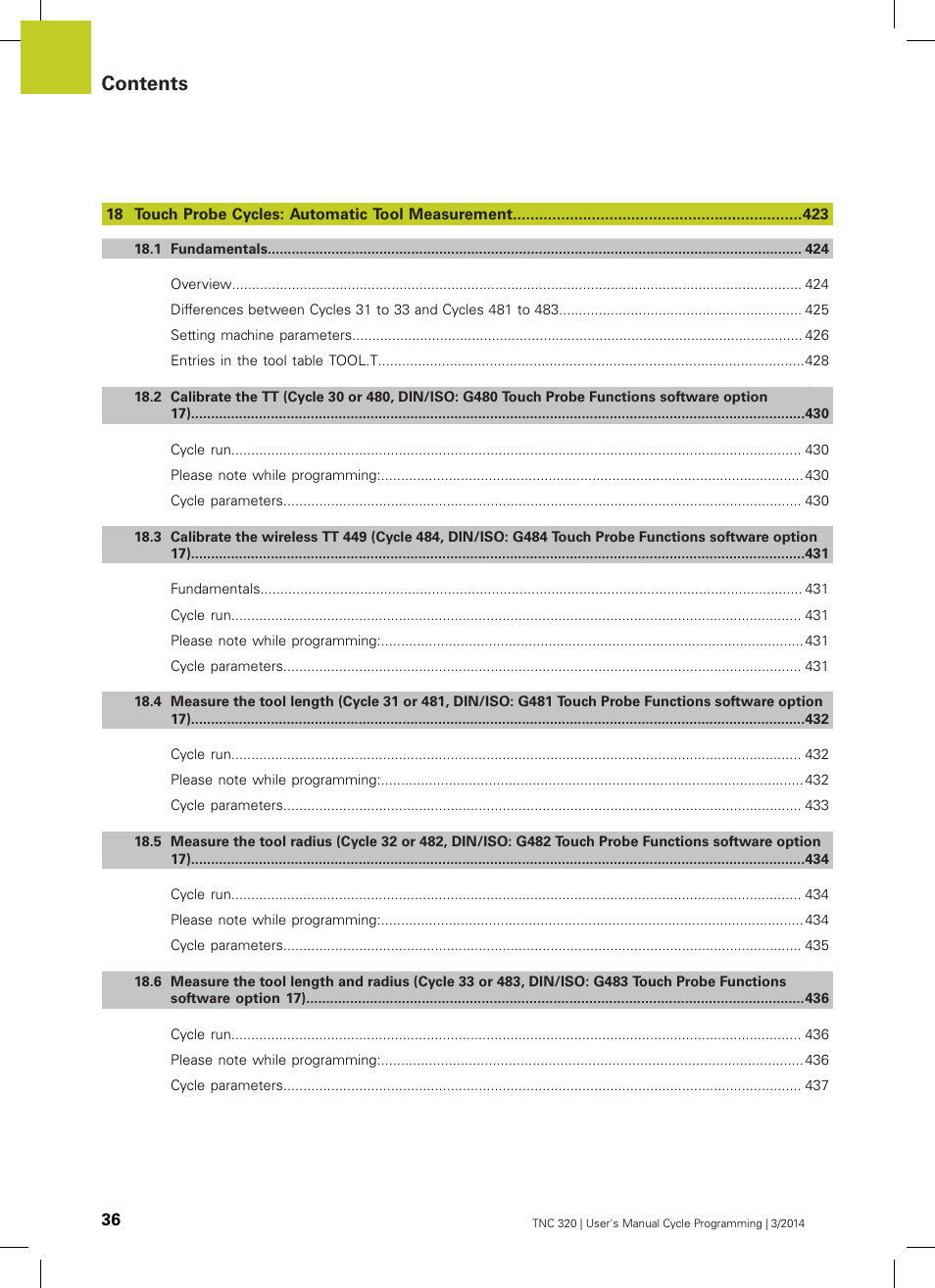 HEIDENHAIN TNC 320 (77185x-01) Cycle programming User Manual | Page 36 / 445