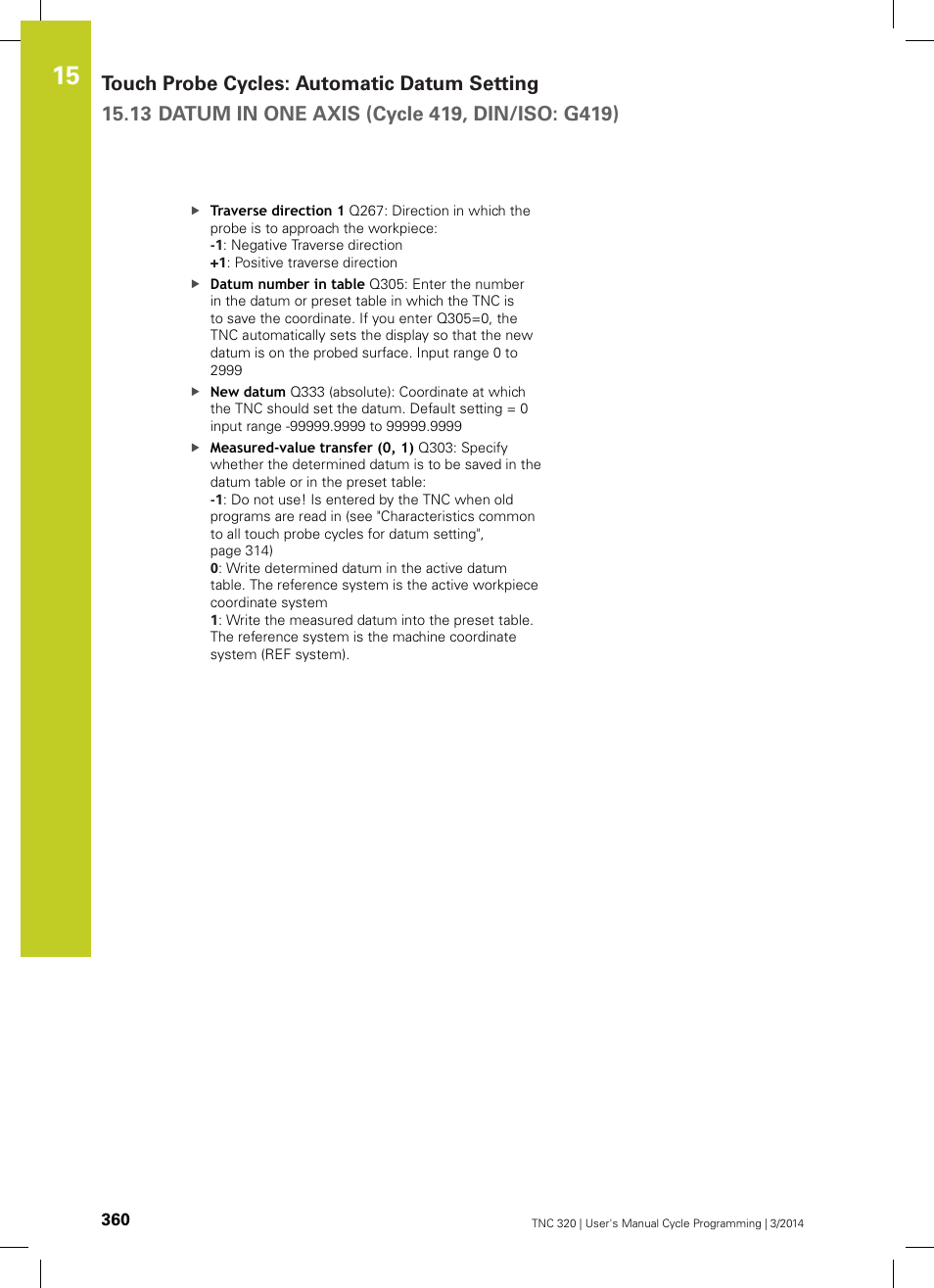 HEIDENHAIN TNC 320 (77185x-01) Cycle programming User Manual | Page 360 / 445