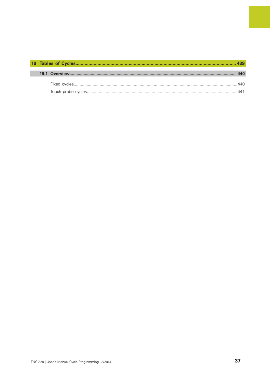 HEIDENHAIN TNC 320 (77185x-01) Cycle programming User Manual | Page 37 / 445