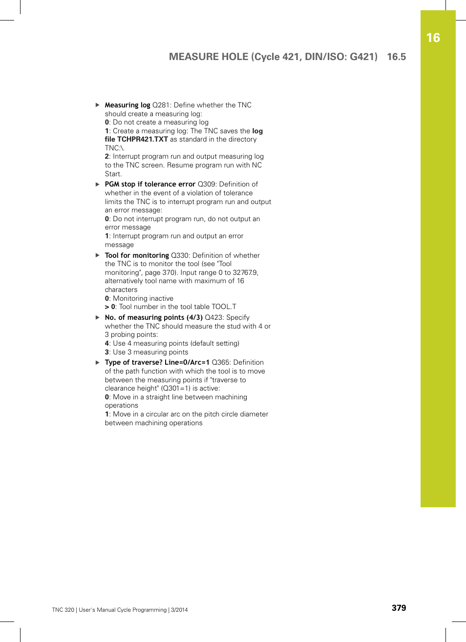 HEIDENHAIN TNC 320 (77185x-01) Cycle programming User Manual | Page 379 / 445