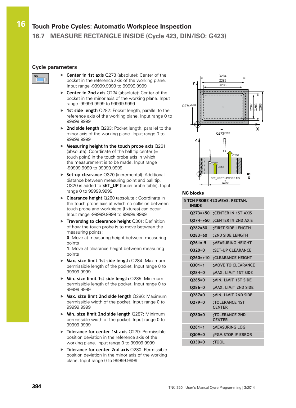 Cycle parameters | HEIDENHAIN TNC 320 (77185x-01) Cycle programming User Manual | Page 384 / 445
