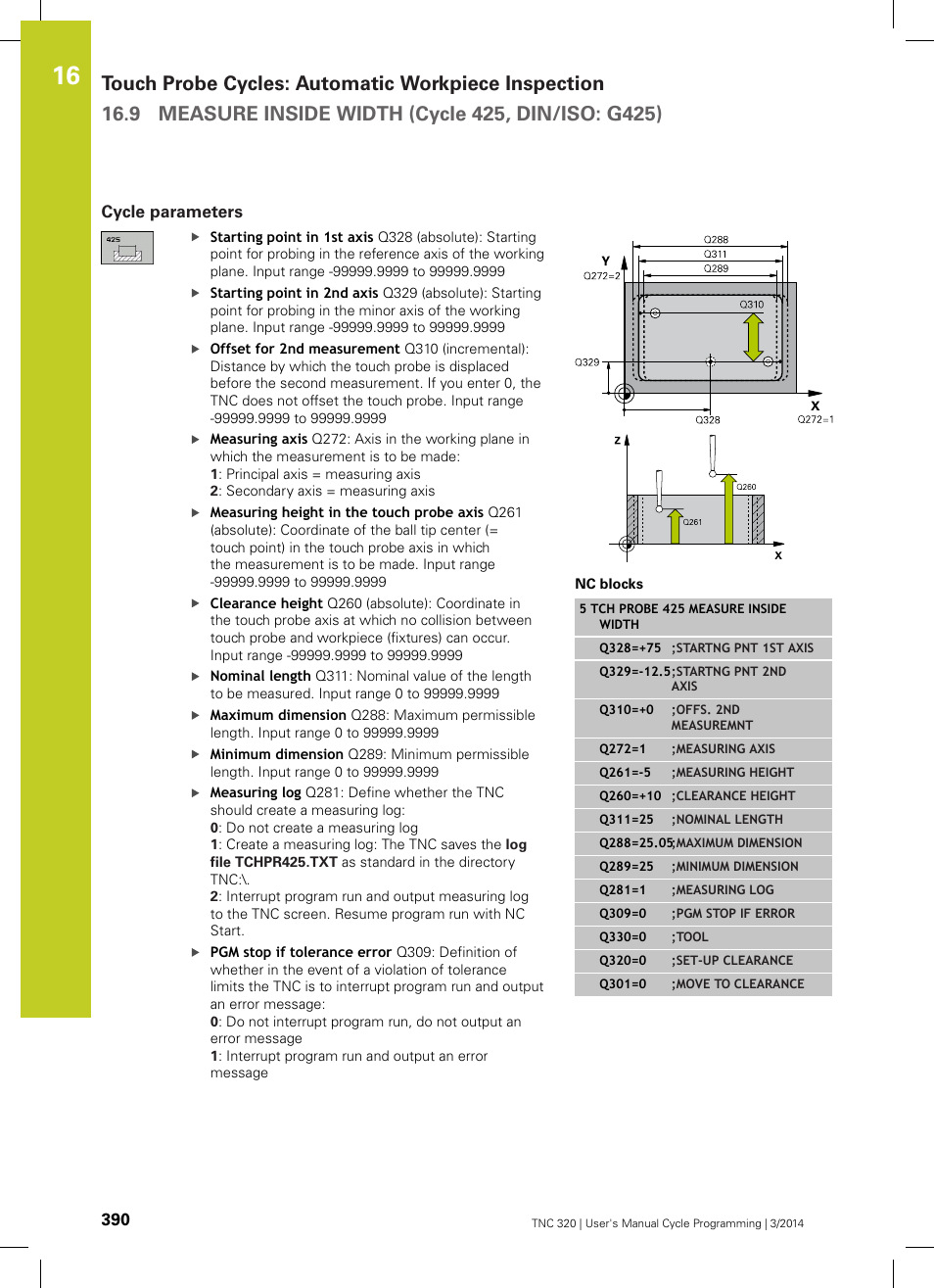 Cycle parameters | HEIDENHAIN TNC 320 (77185x-01) Cycle programming User Manual | Page 390 / 445