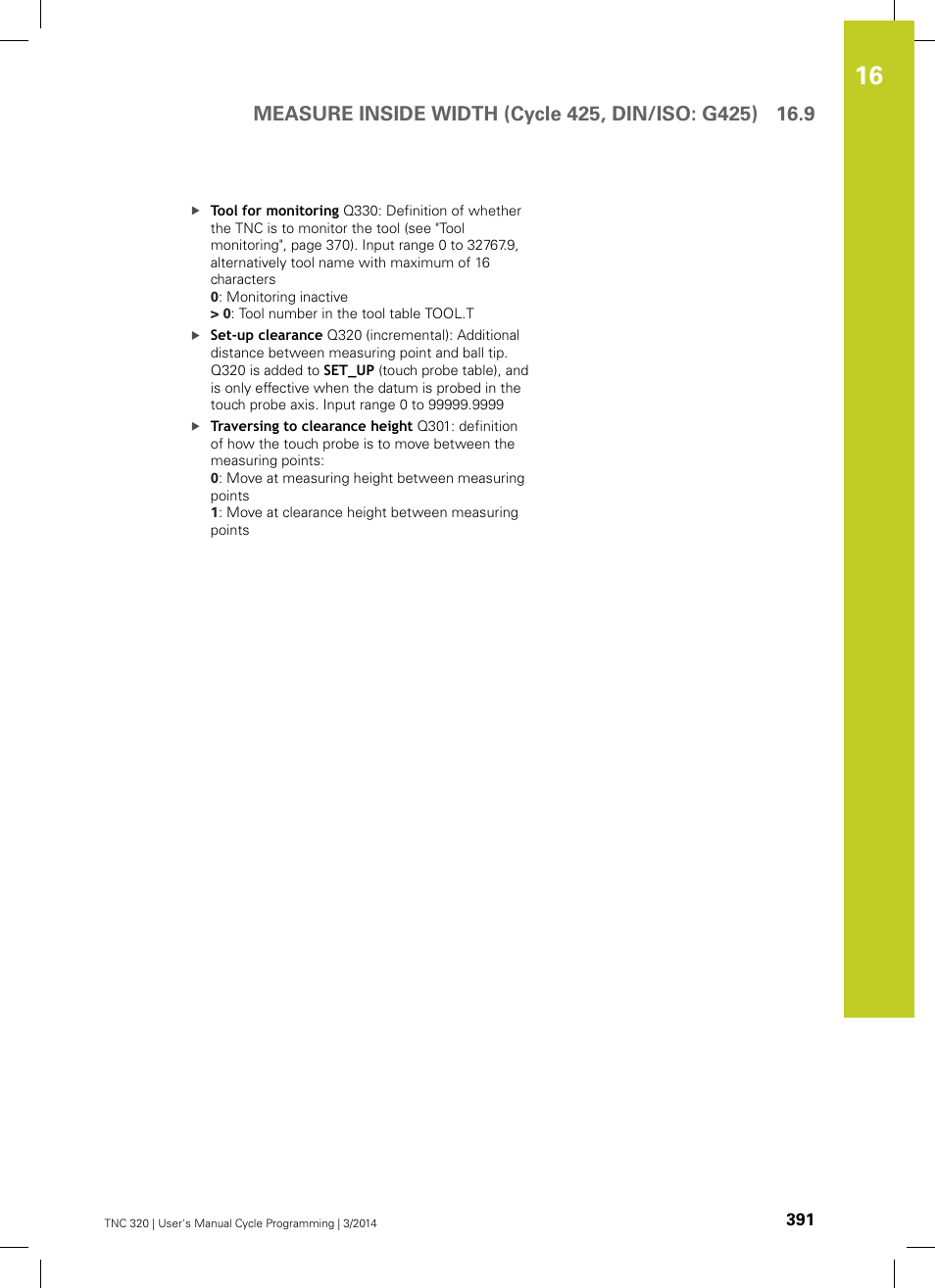 HEIDENHAIN TNC 320 (77185x-01) Cycle programming User Manual | Page 391 / 445
