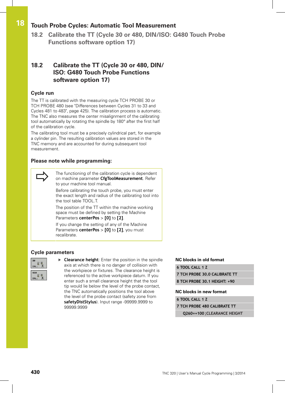 Cycle run, Please note while programming, Cycle parameters | HEIDENHAIN TNC 320 (77185x-01) Cycle programming User Manual | Page 430 / 445