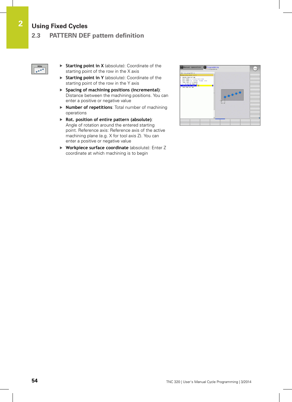 HEIDENHAIN TNC 320 (77185x-01) Cycle programming User Manual | Page 54 / 445