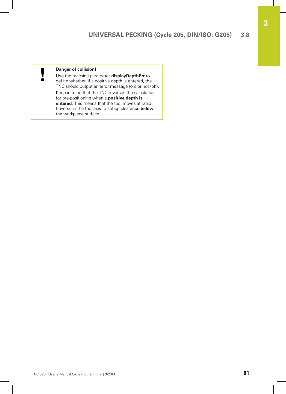 HEIDENHAIN TNC 320 (77185x-01) Cycle programming User Manual | Page 81 / 445